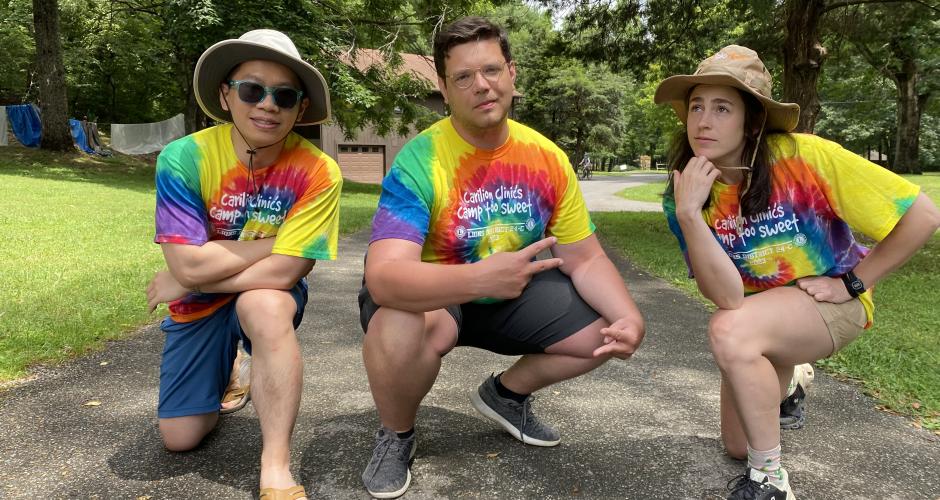 Li, Sherwood and Moran at Camp To Sweet