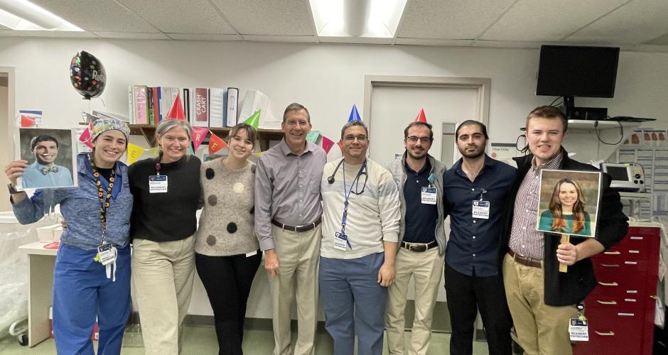 Residents with Dr Kees