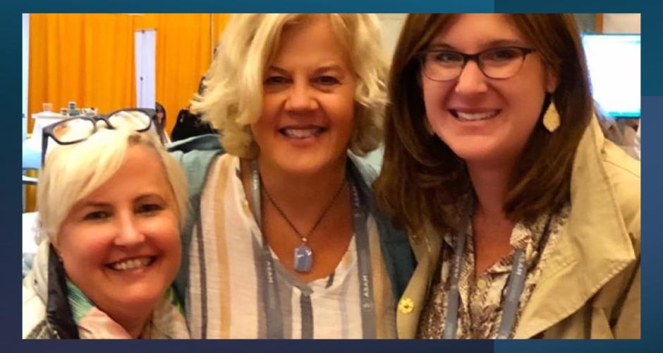 Dr. Simcox and Dr. Wells pose for a picture with Beth Macy, Dopesick author